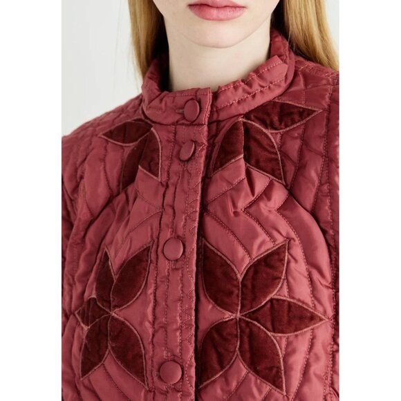 NWT Free People Quinn quilted red jacket in Marsala Red, S - Picture 14 of 16